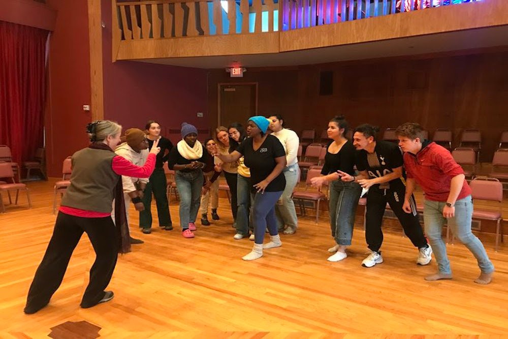 Laurie in acting class